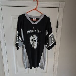 WWE Black and Gray Stunner Inc. Jersey
